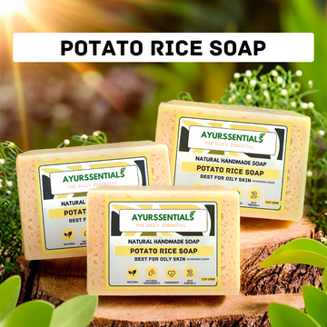 Potato Rice Soap For Reduces Tanning & Pigmentation - 100g (pack of 3)