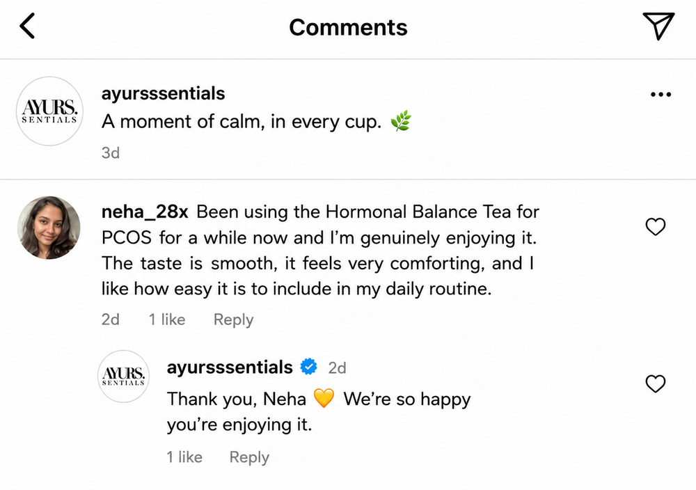 Customer testimonial screenshot