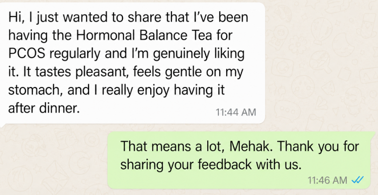 Customer testimonial screenshot