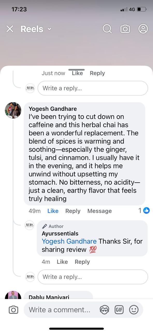 Customer testimonial screenshot