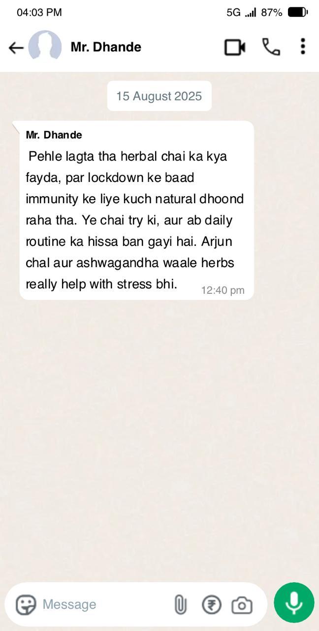 Customer testimonial screenshot