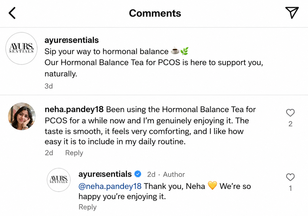 Customer testimonial screenshot